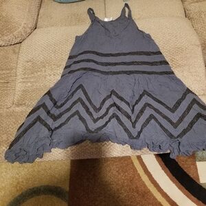 Free People Gray/Black Women's Sleeveless Tunic